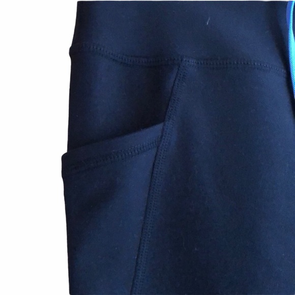 Zella Black & Blue Cropped Workout Pants size M - Picture 4 of 6